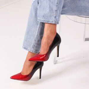 Like New! CARVELA Ombre Red and Black Court Shoes High Heels in Size 39 (8/8.5)
